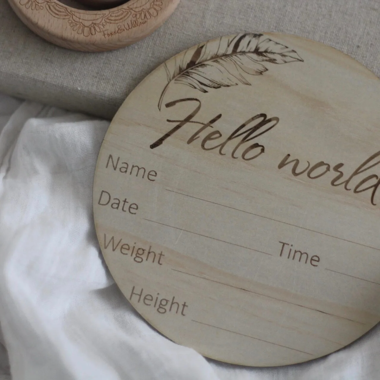 Foxx and Willow Birth announcement disc - Image 2