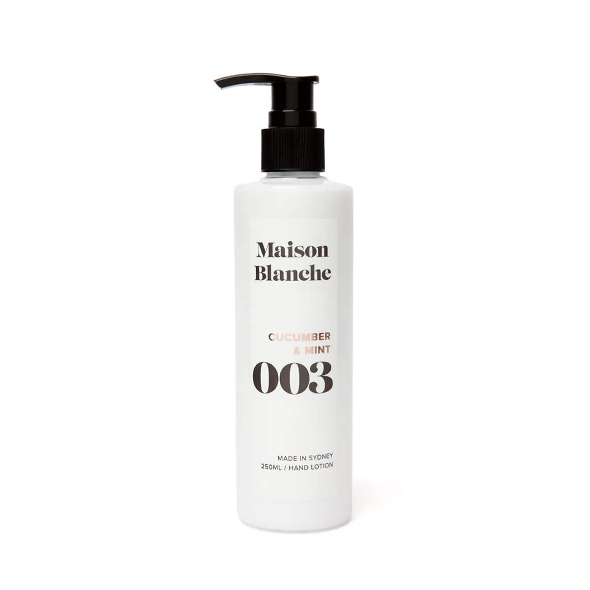 Maison Blanche 003 Cucumber and Mint Hand Lotion