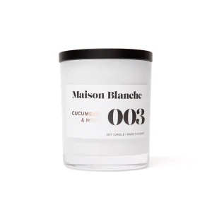 Maison Blanche Large Candle - 003 Cucumber & Mint