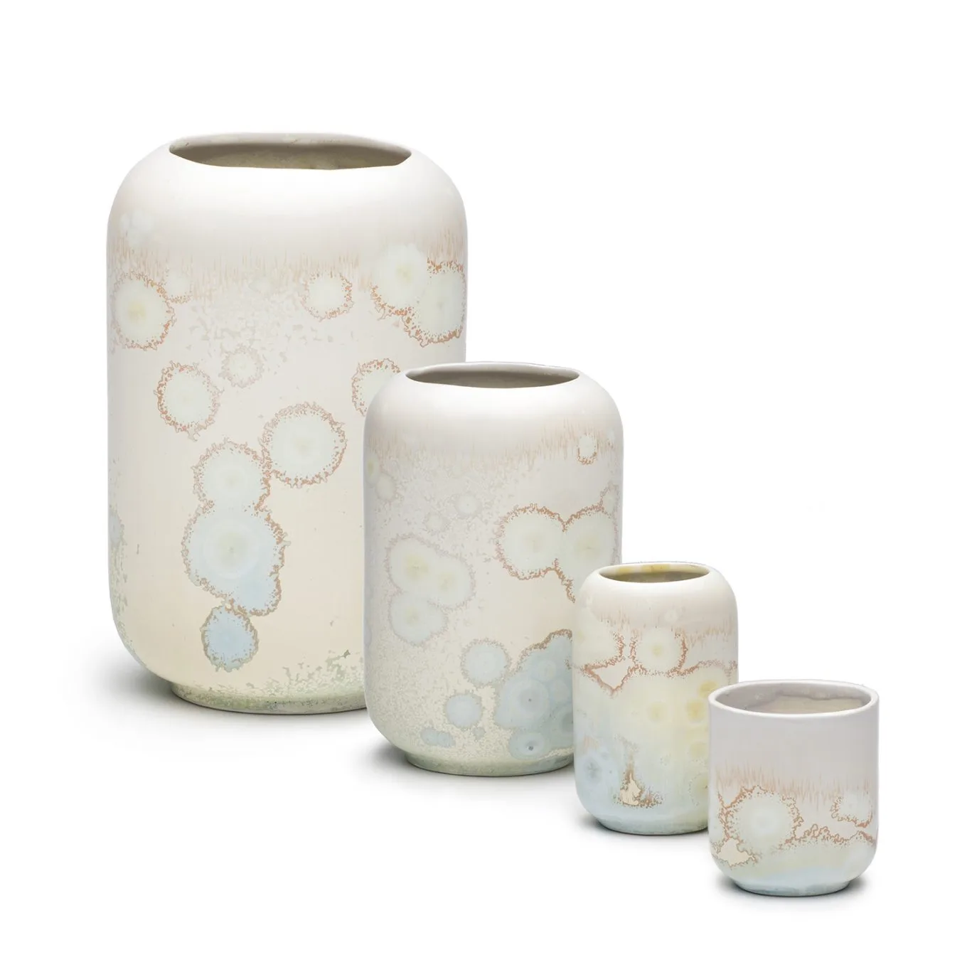 R.L Foote Design Studio Crystalline Vase Opal