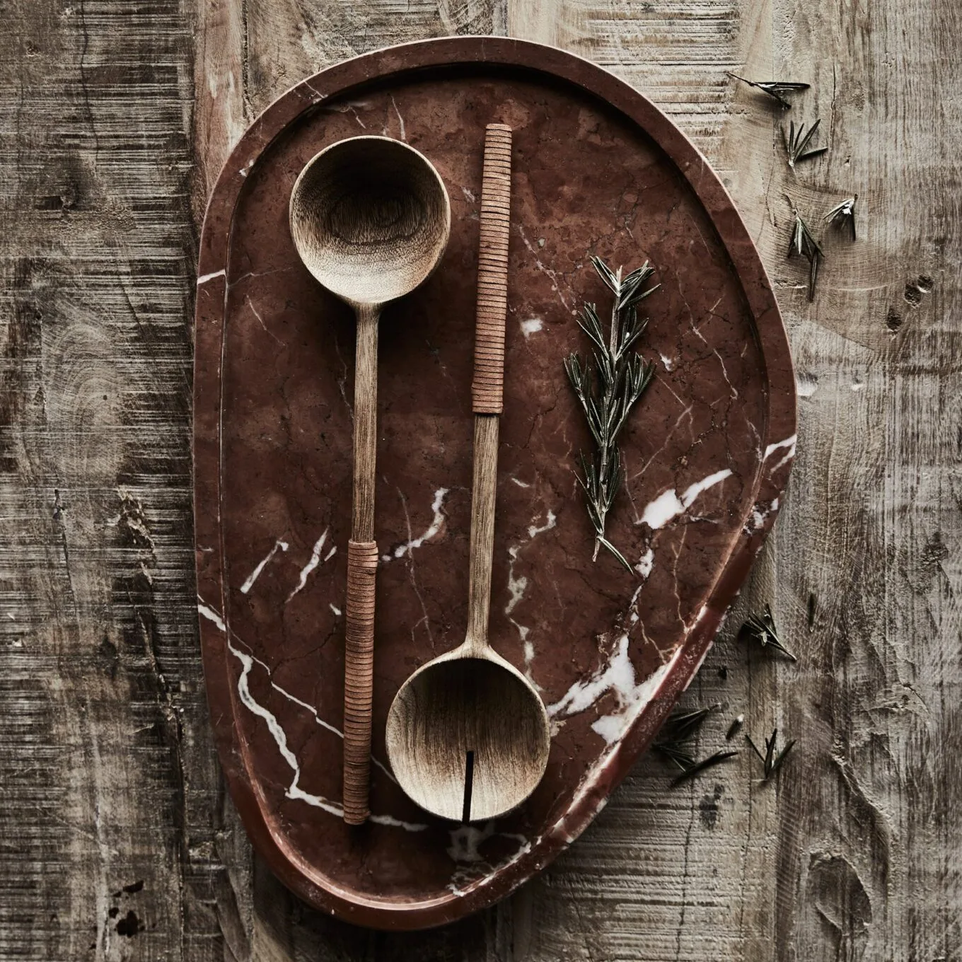 Island Wooden Salad Servers - Image 2