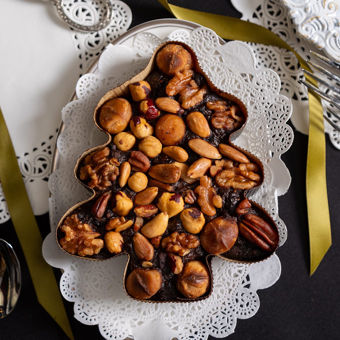Christmas Tree Pudding Cake