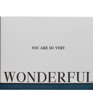 SO VERY WONDERFUL