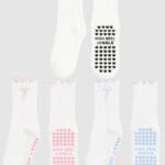 High Heel Jungle Bowtiful Frilled Edge Grip Sock - 3 Pack Value Bundle